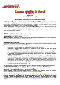 6° Edizione Albenga