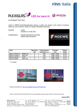 PLEXIGLAS GS-XT LED FOR BACK LIT-EX DUAL