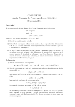 Correzione scritto del 20 gennaio 2014