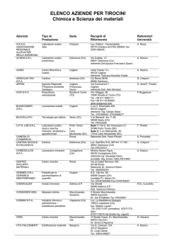 Elenco aziende per tirocinio