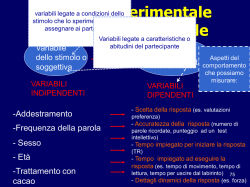 I Metodi Cronometrici