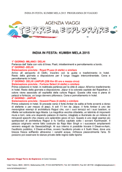 Clicca Scarica il programma dettagliato