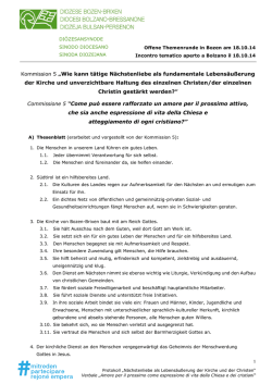 N&auml;chstenliebe als Lebens&auml;u&szlig;erung der Kirche und der Christen