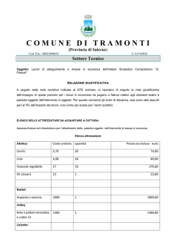 Relazione Giustificativa