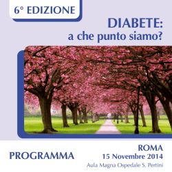 DIABETE A CHE PUNTO