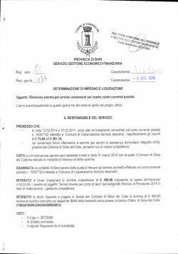 determina n.437 - Comune di Casamassima