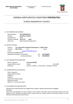 AZIENDA AGRITURISTICO VENATORIA FONTERUTOLI