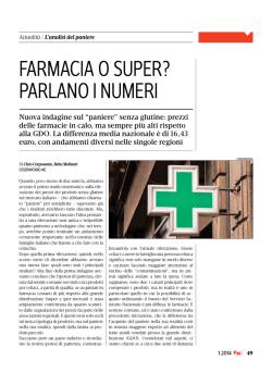 FarmaCia O super? parlanO i numeri