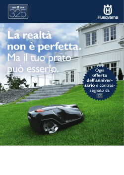 La realt&agrave; non &egrave; perfetta. Ma il tuo prato pu&ograve; esserlo.