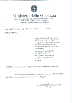 Ministero della Giustizia - UGL Polizia Penitenziaria