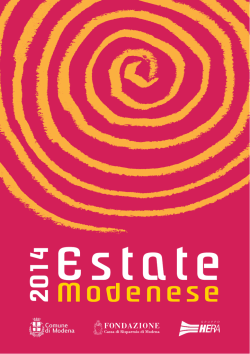 Programma estate modenese 2014