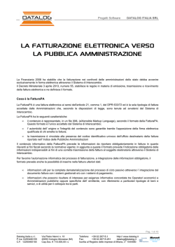 la fatturazione elettronica verso la pubblica amministrazione la