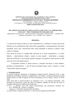relazione PA 2014 - Istituto Comprensivo Statale "Paolo Ruffini"