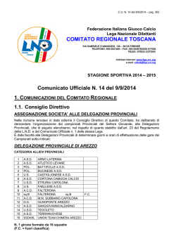 Comunicato - CampionandoaLivorno