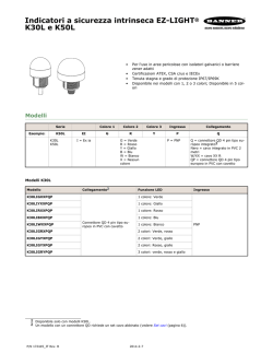 Indicatori a sicurezza intrinseca EZ-LIGHT&reg; K30L e K50L