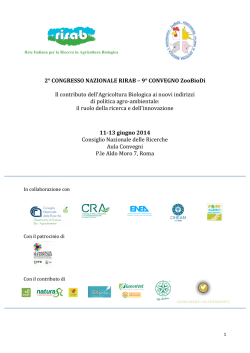 PROGRAMMA II CONGRESSO RIRAB
