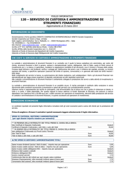 120-custodia e amministrazione di strumenti finanziari
