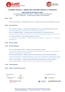 Scarica il programma e il modulo di iscrizione
