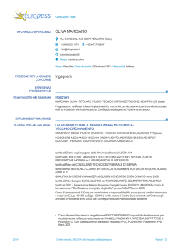 Certificazione Europass