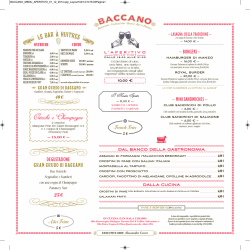 Carta Aperitivo