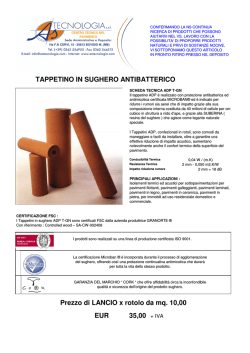 TAPPETINO IN SUGHERO ANTIBATTERICO EUR