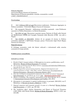 Curriculum - Vittorio Daniele