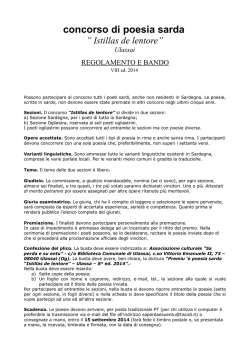 concorso di poesia sarda