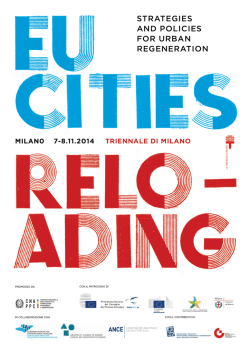 STRATEGIES AND POLICIES FOR URBAN REGENERATION