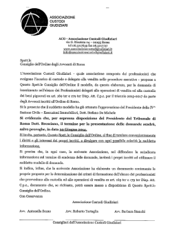 ASSOCIAZIONE CUSTODI GIUDIZIARI