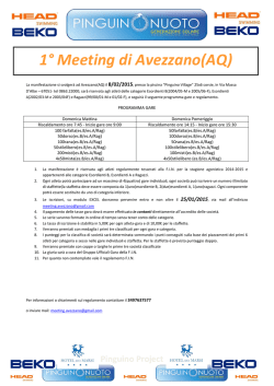 1&deg; Meeting di Avezzano(AQ)