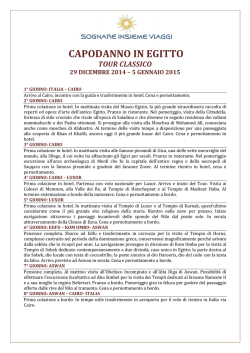 EGITTO CLASSICO - Sognareinsiemeviaggi.com