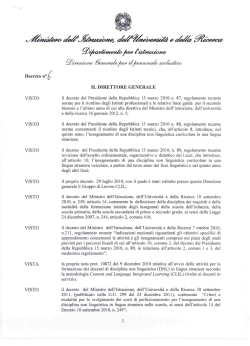 Decreto direttoriale - AEEE