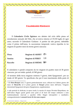 Calendario Egiziaco