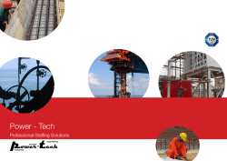 Company Brochure. - Power