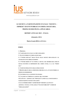 Maria Grazia Della Scala, Le società a - ius