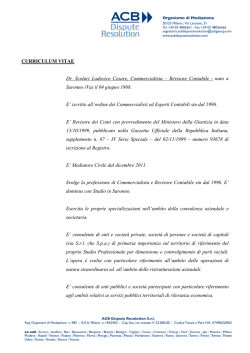 Curriculum Vitae - ACB Dispute Resolution