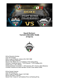 Squali Borboni - Federazione Pugilistica Italiana