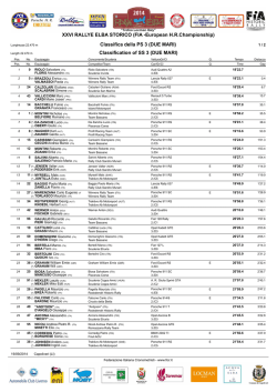 SS 3 - RALLY ELBA STORICO