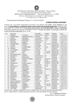 Ricevimento antimeridiano docenti scuola secondaria 2013-14