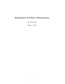 Istituzioni di Fisica Matematica