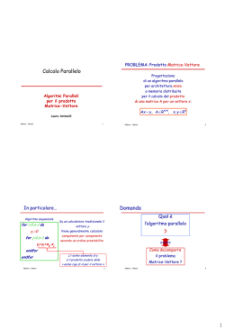 1 Calcolo Parallelo Domanda