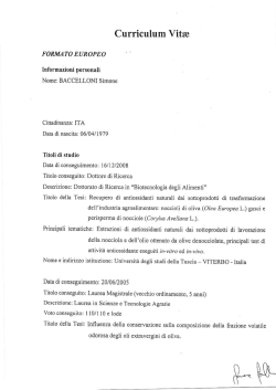 C.V. BACCELLONI Simone.PDF - Universit&agrave; degli Studi della Tuscia