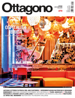 La nuova ospitalit&agrave;_copyright Ottagono 270 maggio