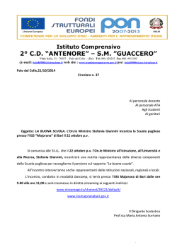 2&deg; C.D. &ldquo;ANTENORE&rdquo; &ndash; S.M. &rdquo;GUACCERO&rdquo;