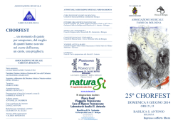 Programma Chorfest 11.6..97 - Associazione musicale Fabio da