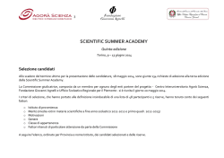 Studenti selezionati 2014 - Ufficio Scolastico Regionale per il