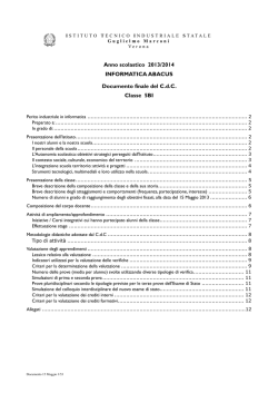 Anno scolastico 2013/2014 INFORMATICA ABACUS