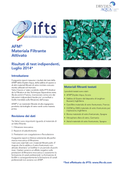 AFM&reg; Materiala Filtrante Attivato