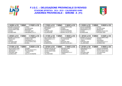 Calendario-Juniores 2014-15