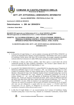 COMUNE DI CASTELFRANCO EMILIA